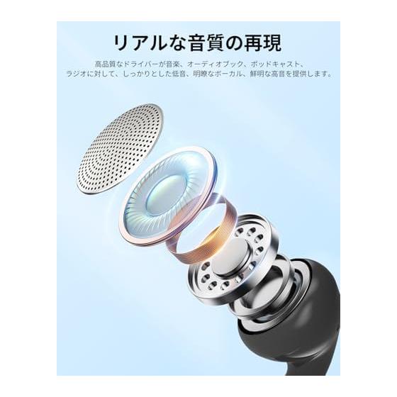 Single Ear Earphone Monaural Inner Type type-C Jack with Microphone for Both Left and Right Ears YAJOJO Compatible with