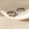 Simple Geometric Frosted Earrings Female Cold Wind Temperament Earring Buckle Niche Hundred with Earrings Affordable Dainty Earrings Daily Wear
