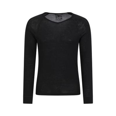 Men's Merino Wool V Neck Base Layer Top