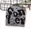 Style Street Alphabet Knit Hat With Thermal Acrylic Material For Fall Seasons