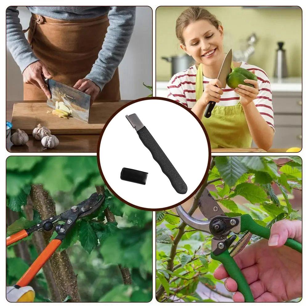 Outdoor Garden Shear Sharpening Stone Outdoor Scissors Sharpener  Sharpening Various Blades