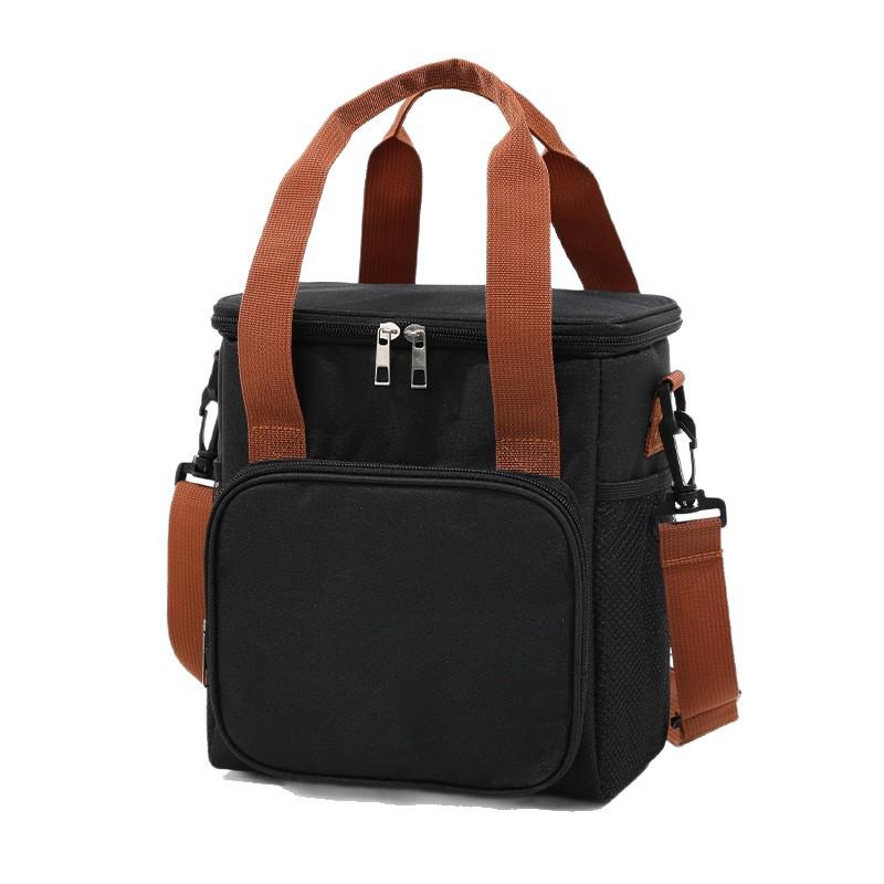 Insulated Large Capacity Tote Lunch Bag and Outdoor Picnic Crossbody Bag