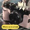 Pixel Retro Dual-Lens Cute Digital Camera with Beauty Filter - 9600W for School Students, Polaroid Photography, and Gift.