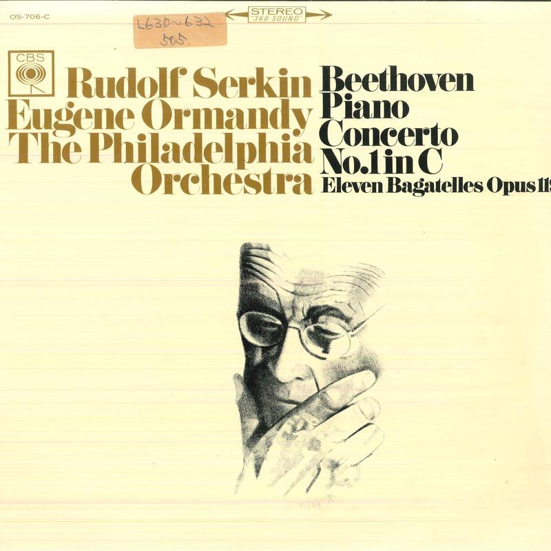 

LP Record RUDOLF SERKIN, EUGENE ORMANDY, PHIL - Beethoven Piano Concerto No1 In C M OS706C CBS 1966 Japan Classical Used