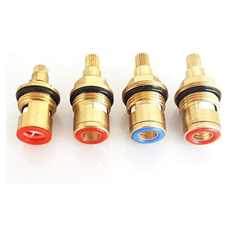 For Bathroom Sinks Porcelain Valve DIY Repair Kitchen Repair Brass Faucet Cartridge Replacement Hot And Cold Compatible