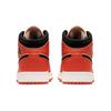 Jordan 1 Mid Team Orange Black GS BQ6931-800