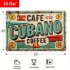 Metal Coffee Wall Sign 2D Kitchen Bar Decor