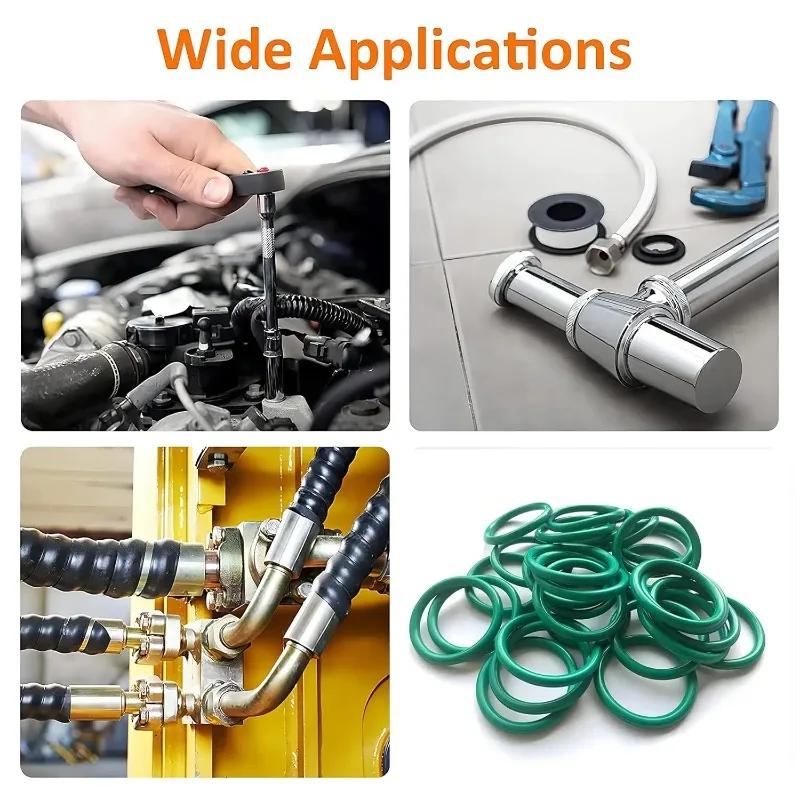 Universal Rubber O-Rings Sealing Rings 18 Sizes Compressor Car Air Conditioning Sealed Rings Gasket Auto Repair Washer Gaskets