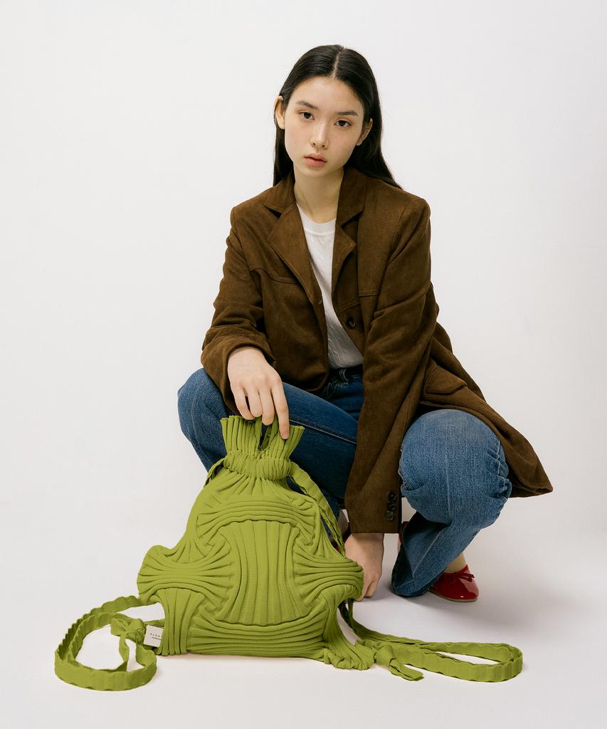 Pleatsmama New Bow Backpack Olive