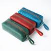Retro Crazy Horse Leather Large Capacity Pencil Case