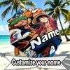 Custom Name Personalized One Piece Print Umbrella, Auto Open Close, 8‑Rib Sturdy Frame, Commute Camping Hiking Use, Birthday Gift