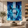 Decorative Tapestry,Olympique Lyonnais FC Printed Wall Art, Lightweight Wall Hanging For Bedroom Background