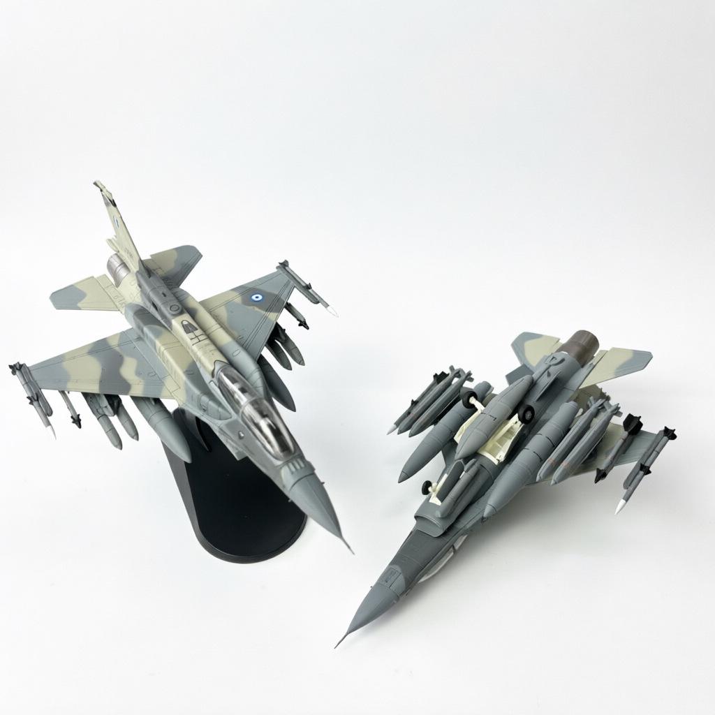 1/72 Scale Alloy Model: Hellenic Air Force F-16D "Mira Ghost" Fighter Jet Ornament