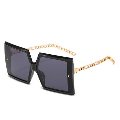 Long Strip Large Square Sunglasses Women'S Retro Rice Nails Personalized Sunglasses Glasses