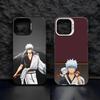 G-Gintama Anime Phone Case For IPhone17 Air 16 15 14 Plus 13 12 11 Pro 7 8 XS Max XR Silver Black Bumper Case