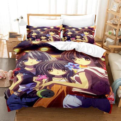 3D Druck Anime Clannad Nagisa Furukawa Bettwäsche Set Jungen Mädchen Twin Queen Größe Bettbezug Kissenbezug Bett Kinder Erwachsene Heimtextilien