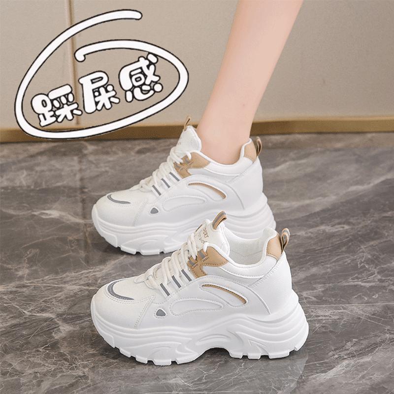 Dad shoes autumn and winter new velvet warm two cotton shoes thick-soled inner height-increasing sports shoes