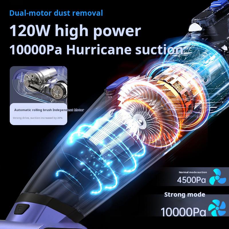 10000PA Car Vacuum Cleaner Powerful Wireless Auto Vacuum Cleaner Strong Suction Handheld Wireless Vehicle Vacuum Cleaner for Car