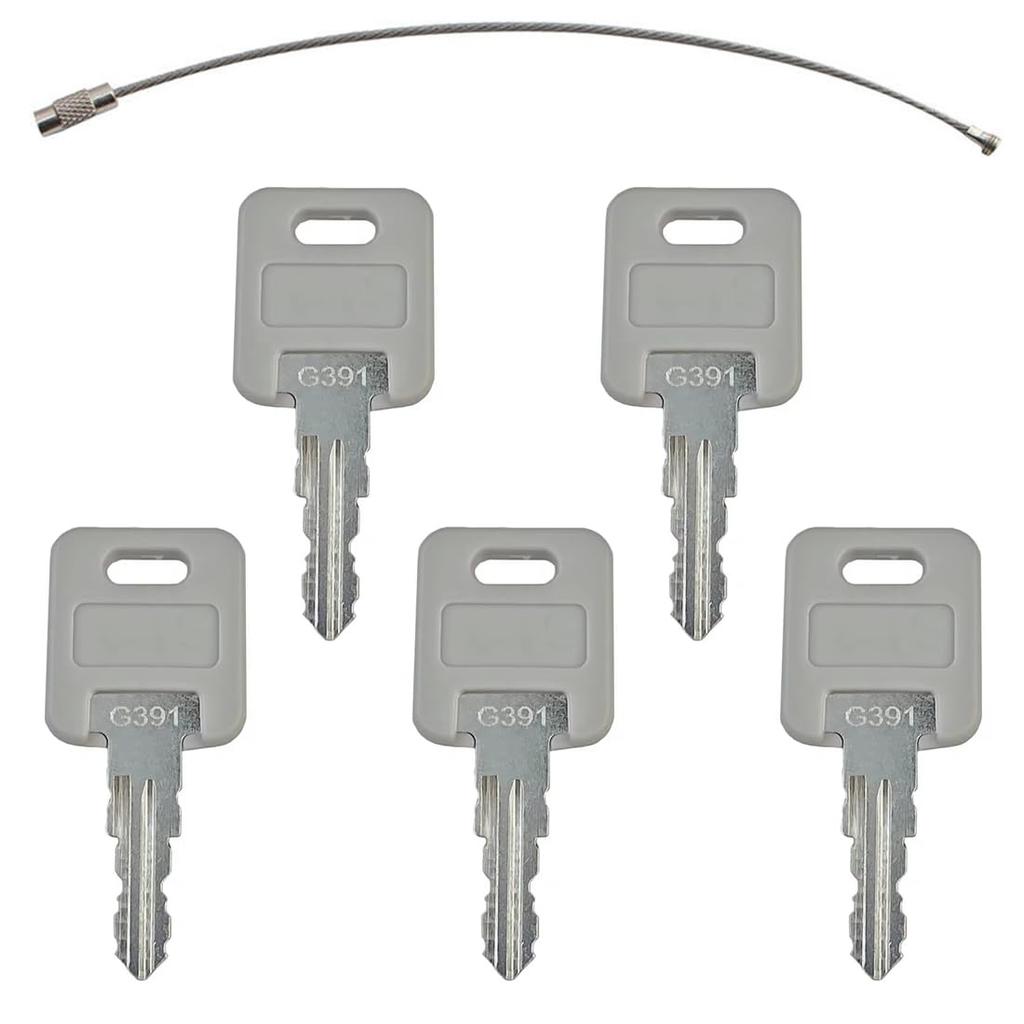 5PCS G391 Replacement Key for RV Motorhome Trailer Camper - Compatible with Global Link, FIC, Lippert Components, Fastec, Bauer, Montana, and