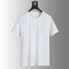 Ice silk short-sleeved T-shirt men's summer loose large size round neck short-sleeved men's sports casual quick-drying top versatile