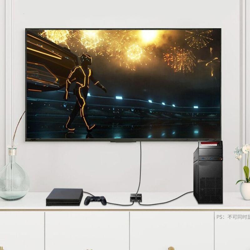 BiDirectional HDMIs Switcher With Double Input Outputs Functionality For Clearly Video Transmission In Multiple Setting