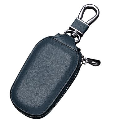 Porte-clés de voiture polyvalent grande capacité à suspendre à la taille étui à clés de voiture durable pour la maison les hommes le bureau bleu