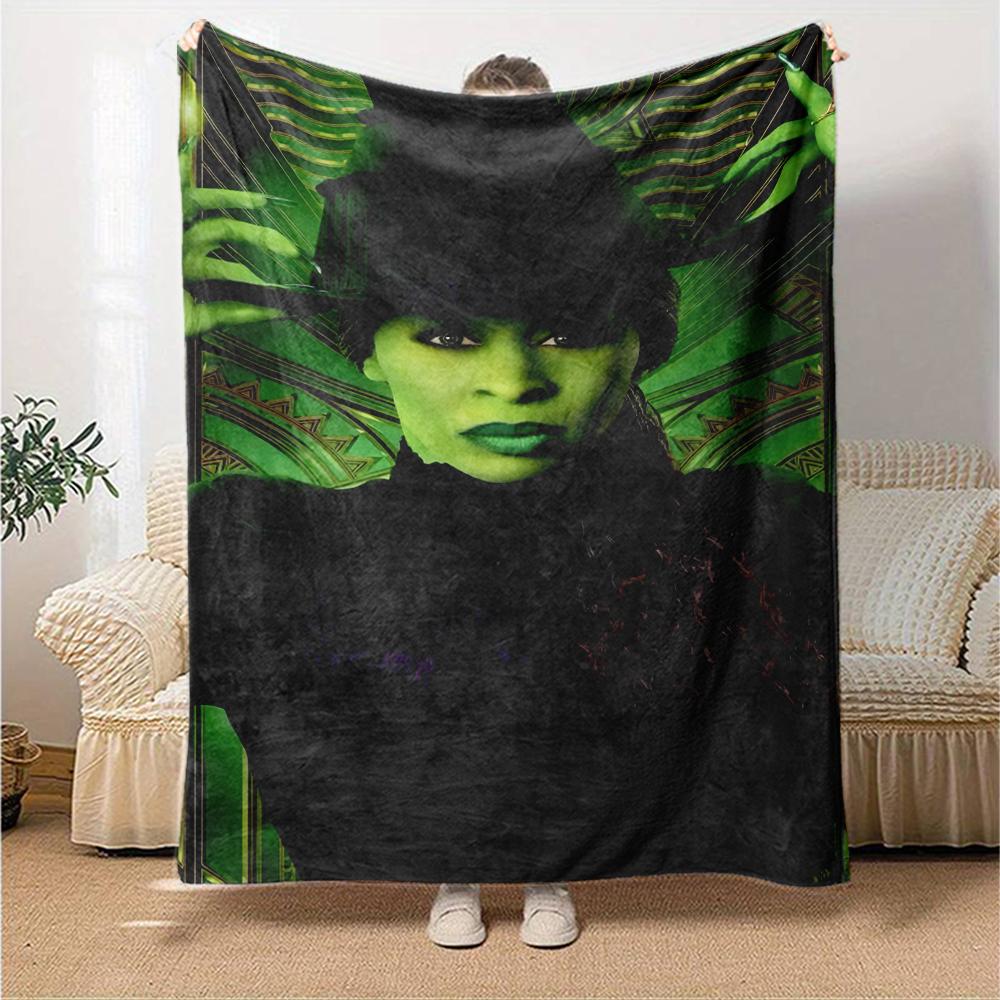 Wicked Theme Printed Blanket - Perfect for Couch, Bed, Travel & Outdoor Use | Machine Washable, Cozy & Durable.