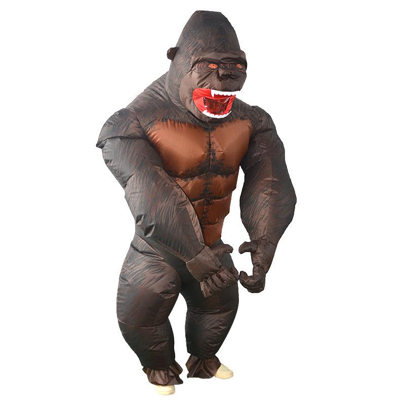 King Kong Halloween Inflatable Gorilla Costume - Perfect for Stage Performances, Festivals, and Parties.
