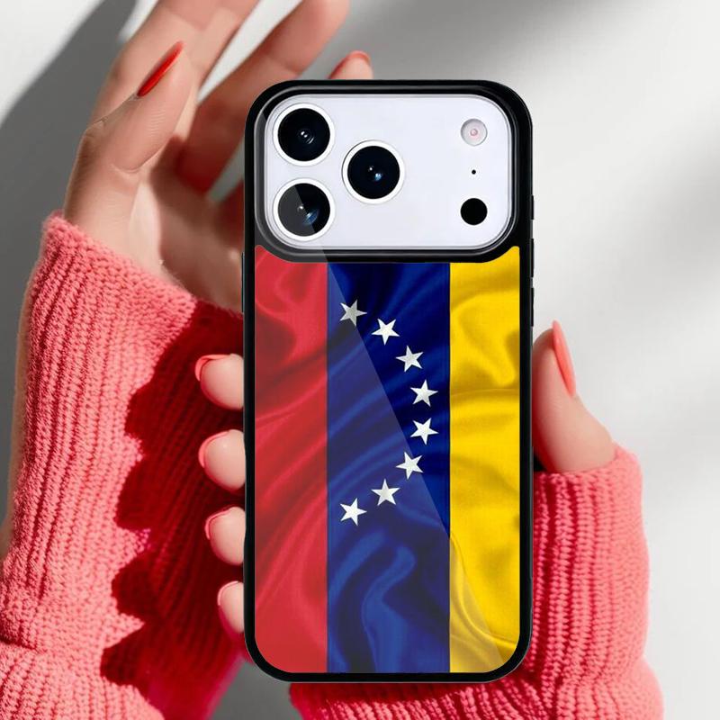 Venezuela Flag Phone Case for iPhone 17 Air 16e 15 14 13 Pro Max Back Cover for 12 11 Pro Coque