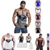 Hochwertiges Herren Bodybuilding Tank Top Muskel T-Shirt mit 3D Superman Design