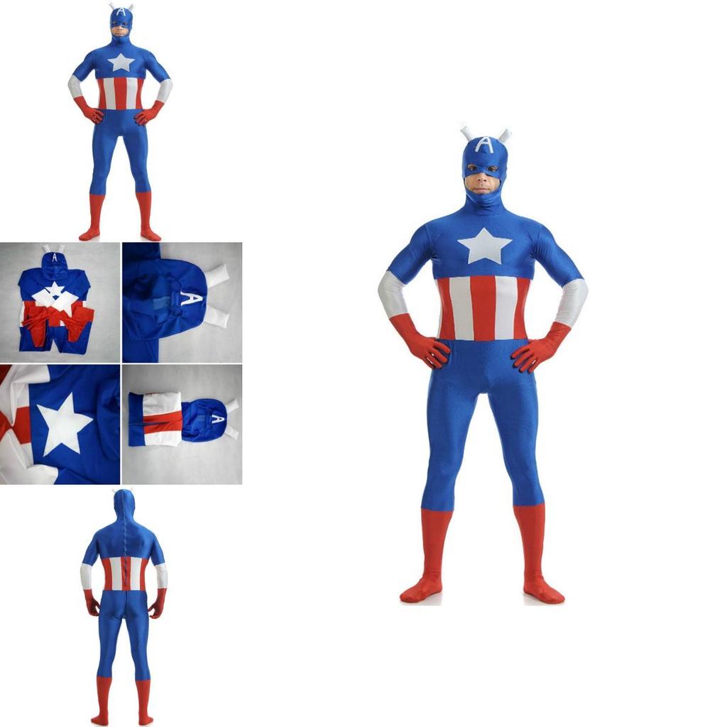 Stunning Avengers Superhero Captain Costume With Exquisite Workmanship For Adults