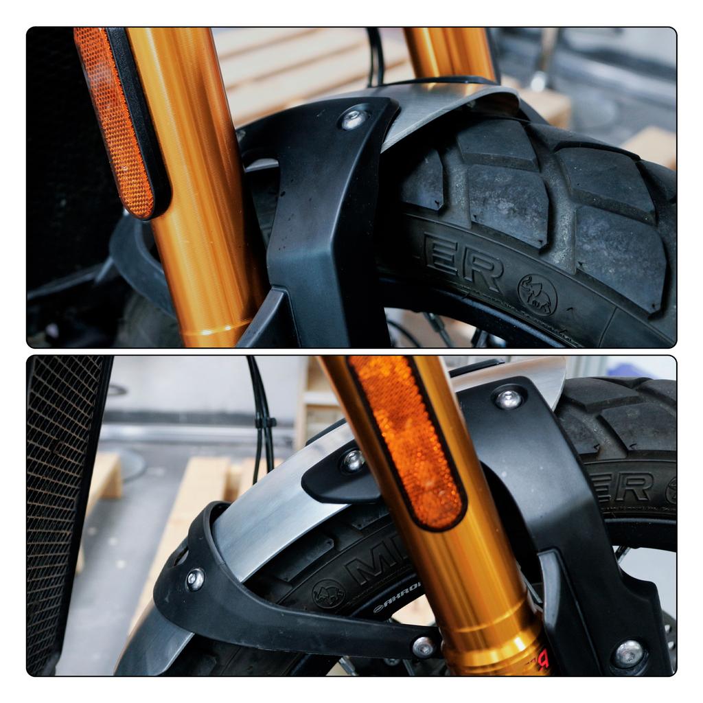 Aluminum alloy Front Mudguard For Street Scrambler 900 2026-2027 Black