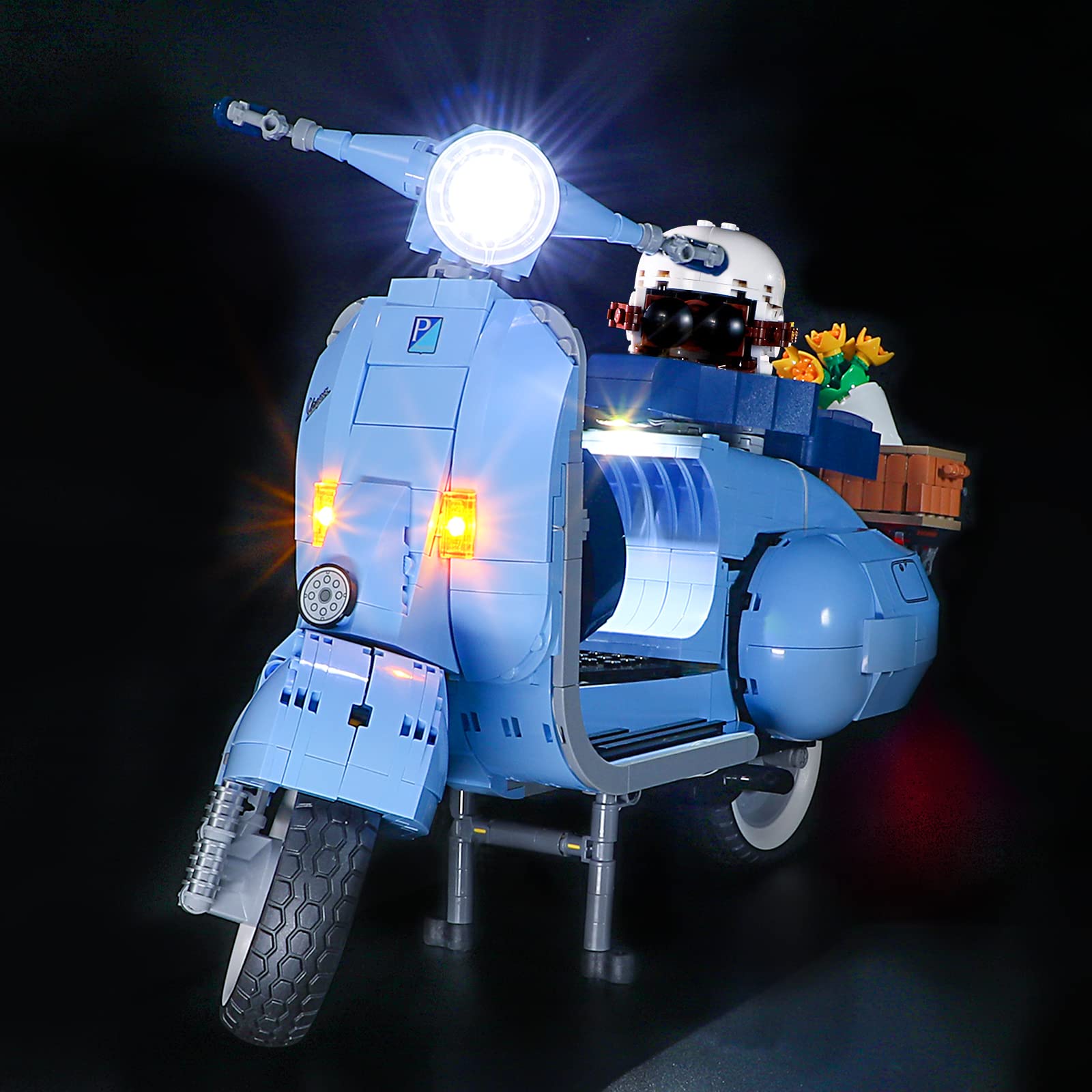 

YEABRICKS Набор светодиодной подсветки для Lego - Creator Vespa 125 Модель из строительных блоков Набор светодиодной подсветки Совместим с 10298 (Набор LEGO не входит в комплект)