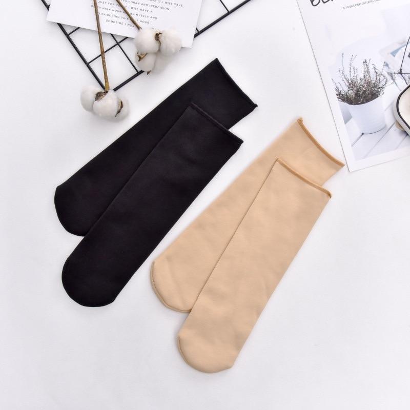 Frauen Winter Warm Verdicken Thermische Weiche Casual Einfarbig Socken Wolle Kaschmir Hause Schnee Stiefel Samt Hause Boden Socke