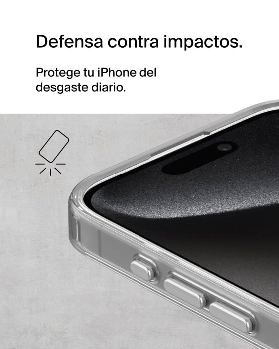 Magnetic Protective Case - Belkin - Ip15 Pro Max - Grey - Black - Mixed