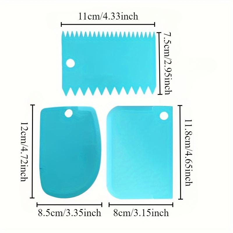 3-Piece Pastry Baking Tools Set, Frosting Scraper & Cream Spreader, DIY Baking Instruments for Confectionery