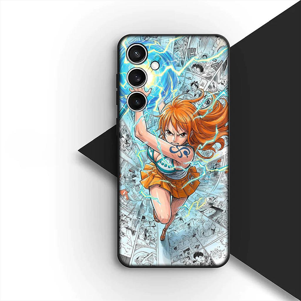 for Samsung Galaxy S20 S22 S21 FE Ultra Plus A07 A17 A15 A16 A25 A57 A37 Phone Cover Case One Pieces Luffy Nami Roronoa Zoro