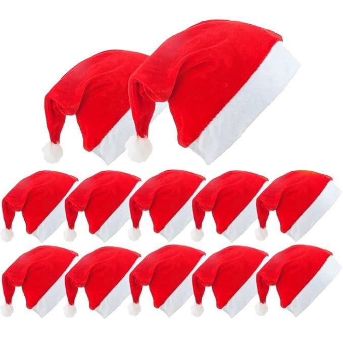 PACK OF 36 / Christmas Santa Claus Hat/Santa Claus Cap Merry Christmas Hat Cap for Christmas/Xmas Party Celebration