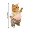 1Pair Cute 3D Animal Butt Stickers Cartoon Cat Anti Collision Sticker Soft Silicone Decal For Car Door Fridge Home Decoration