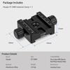 Haoge 50mm Subtend Double Dual Quick Release Clamp for Arca Swiss RRS Benro Rail Plate Nodal Slide CP-50BII