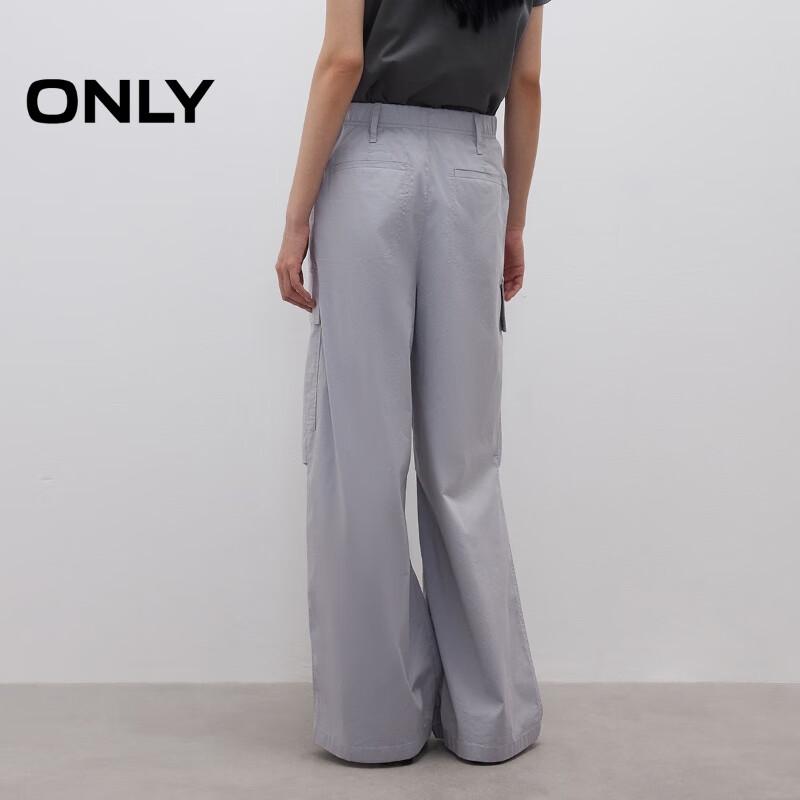 Only Women's Loose Fit Cargo Wide-Leg Casual Pants