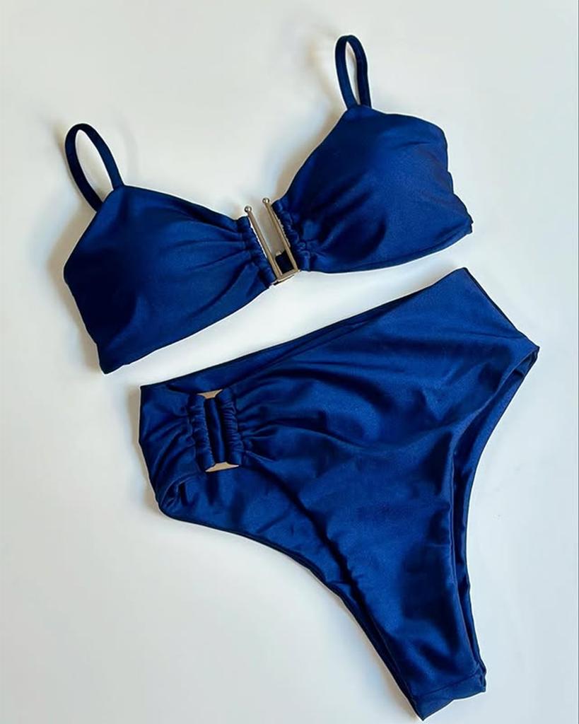 Bandeau Bikini Push Up Women Swimsuits 2025 Sexy Female Swimwear Brazilian Bikini Set Thong Biquini Swim Suits Solid Beachwear