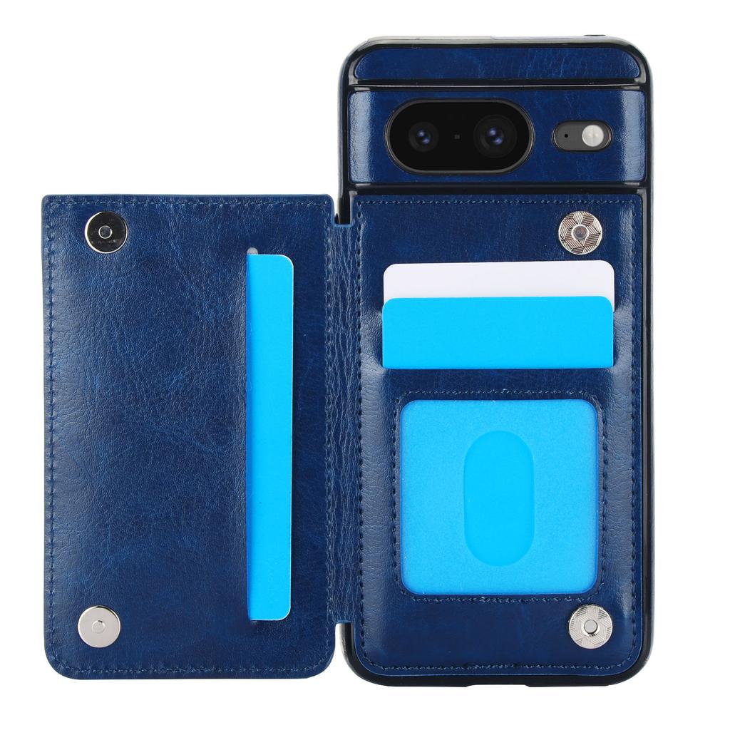 Für Google Pixel 8 Pro/8/8A Brieftaschenhülle mit Kartenhalter, PU-Kunstleder Hülle mit Ständer und Kartenschlitzen, Abdeckung mit doppeltem Magnetverschluss