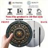 Elegant Sun Moon Metal Wall Art 8x8 Inch Round Shield Decor For Home Office Living Room Gift