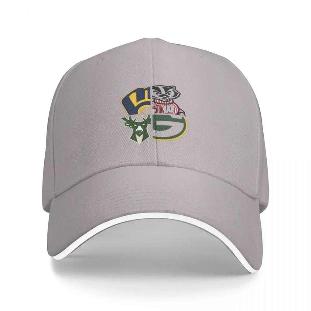 Wisconsin Sports Cap Fashion Casual Baseball Caps Adjustable Hat Hip Hop Summer Unisex Baseball Hats Customizable Polychrom