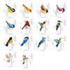 Acrylic Birds Stake Outdoor Sign Decoration Waterproof Scratch Resistant Garden Sign For Outdoor Plant Pot Ornament