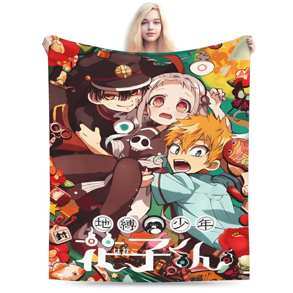 Toilet-Bound Hanako-kun Anime Blanket  Soft Warm Plush Bedding Throws For Couch Chair Sofa Bed Flannel Bedspread Bed Cover