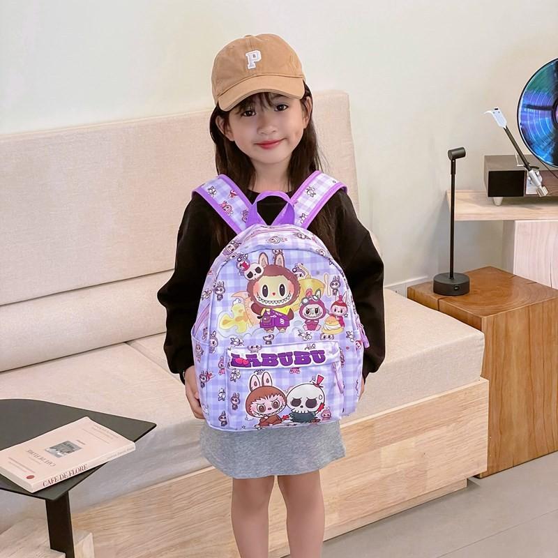 Labubu Cute Cartoon Children's Backpack Adorable Lightweight School Bag For Kids