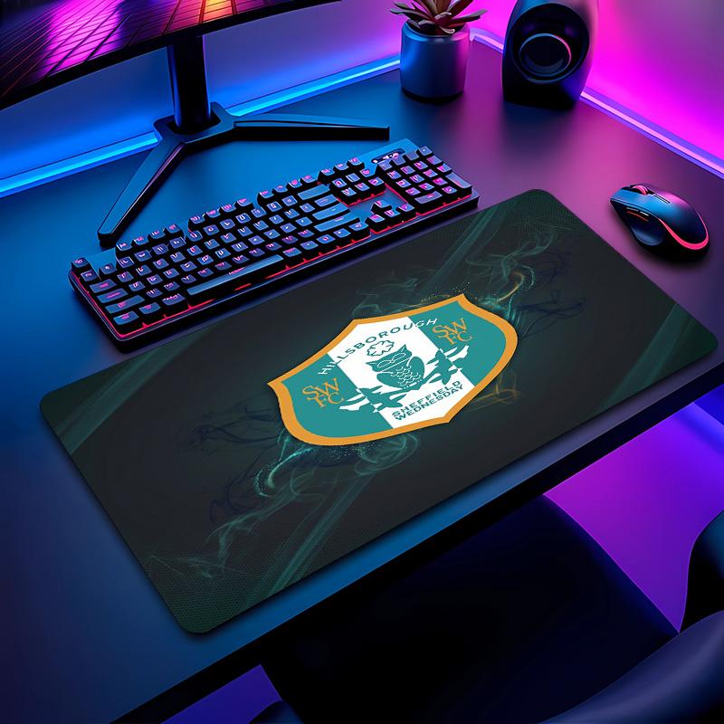 Sheffield Wednesday Football Pattern Mouse Pad Non?Slip Rubber Base Gaming Mousepad For Desk Office Home