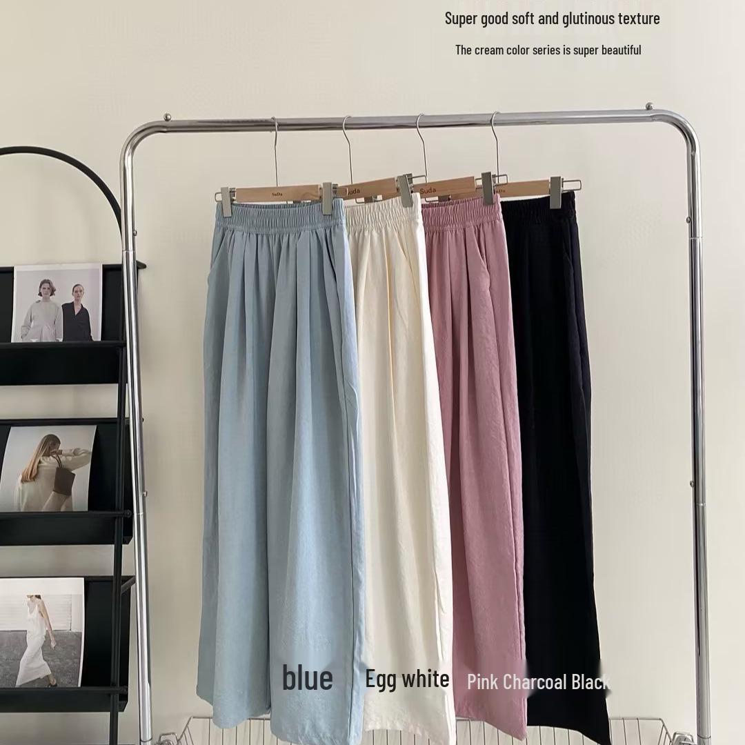 Acetate Wide-Leg Puff Pants S
